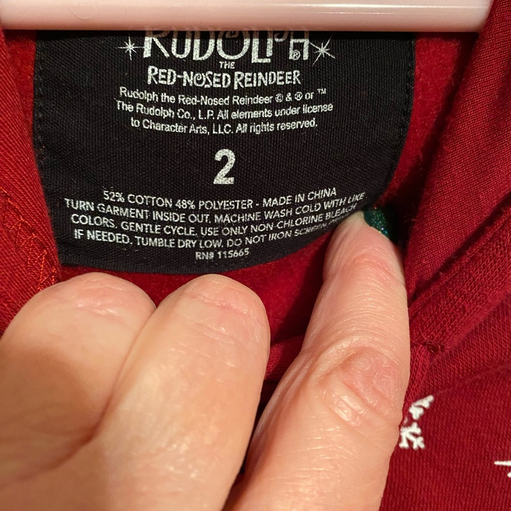 Torrid Red Rudolph Santa Hoodie - Picture 6 of 8